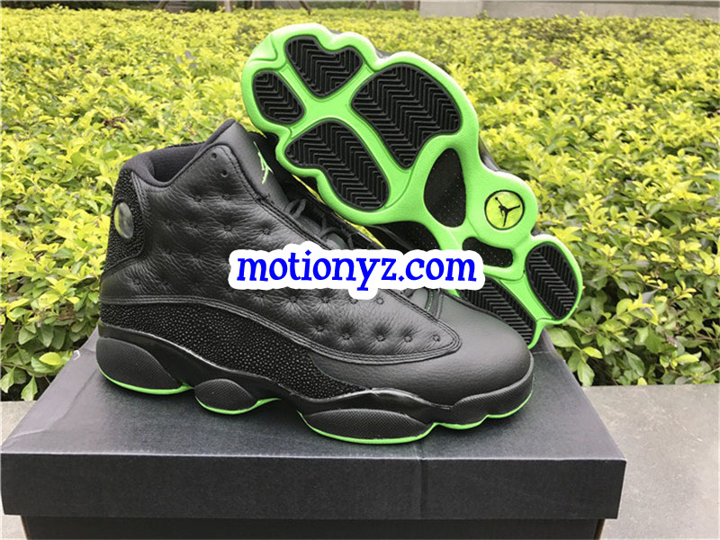 Authentic Air Jordan 13 Retro Black Green